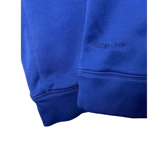 Nike Therma-Fit Blue & Coral 1/4 Zip Hooded Sweatshirt Women's Medium - Picture 4 of 10